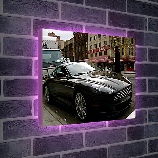 Лайтбокс световая панель - Черный Aston Martin