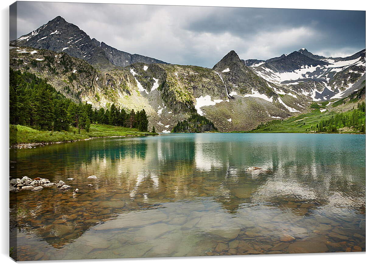 Постер и плакат - Озеро в горах

