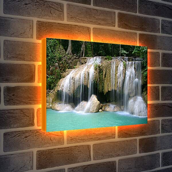 Лайтбокс световая панель - Каскад водопадов
