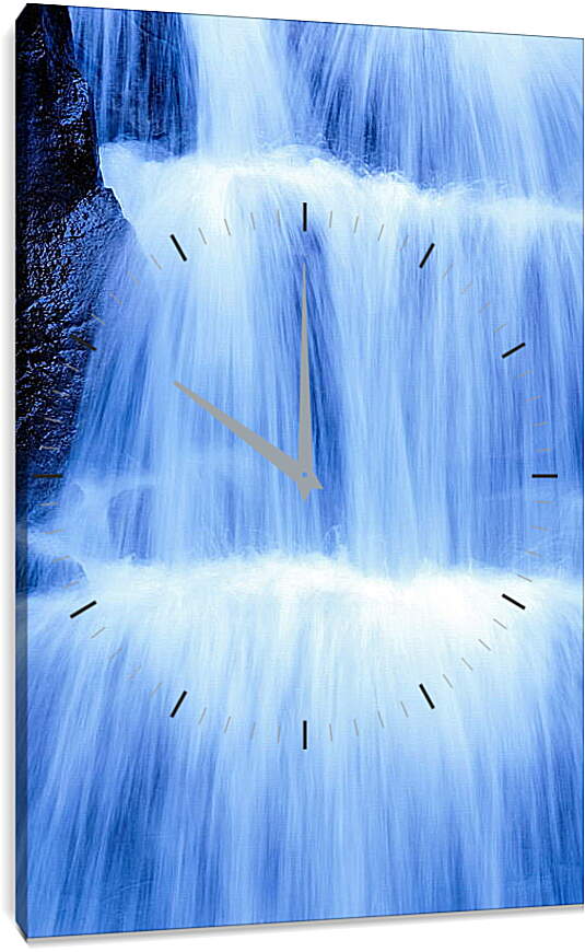 Часы картина - Каскад водопадов
