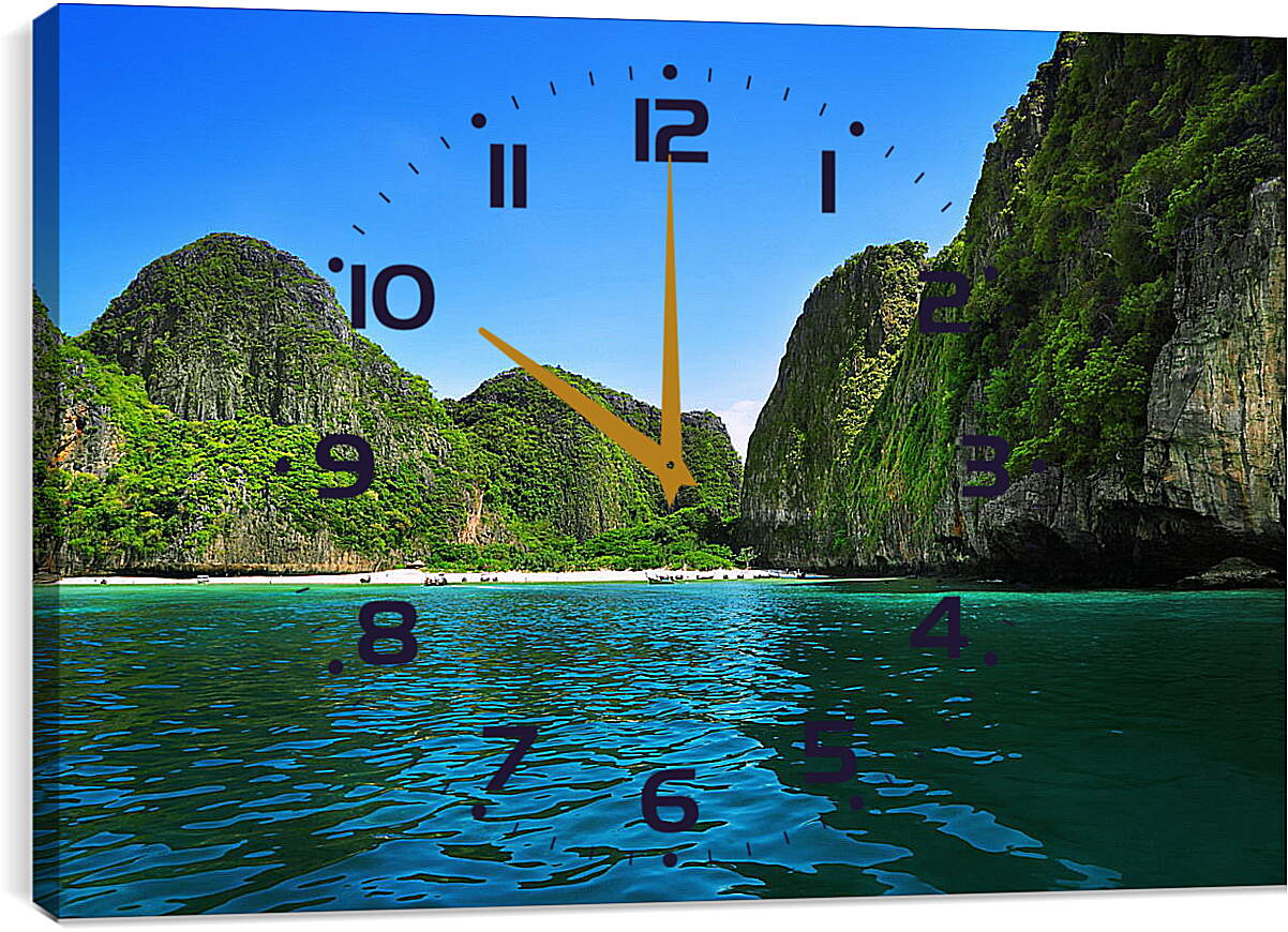 Часы картина - Острова
