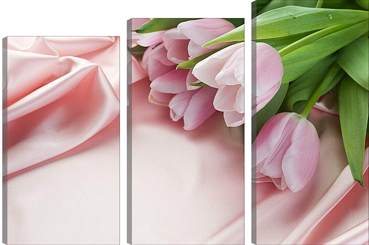 Модульная картина - Букет тюльпанов
