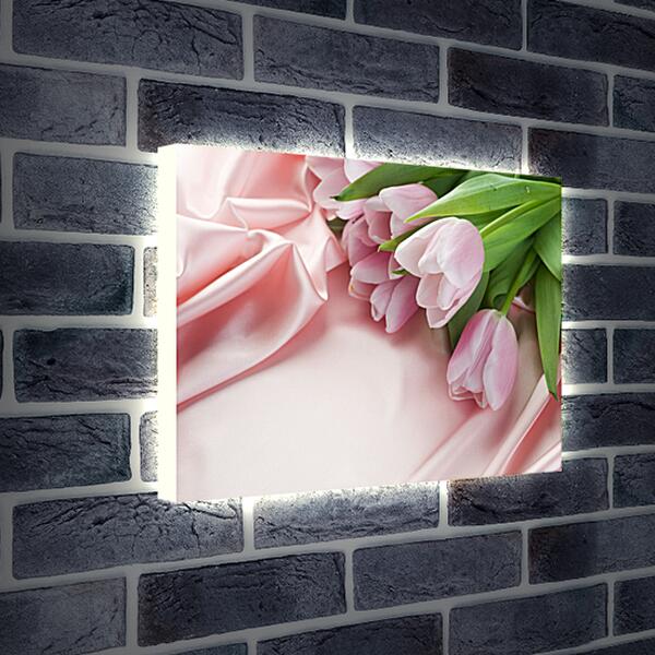 Лайтбокс световая панель - Букет тюльпанов

