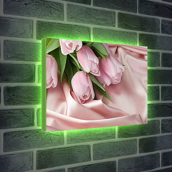 Лайтбокс световая панель - Тюльпаны
