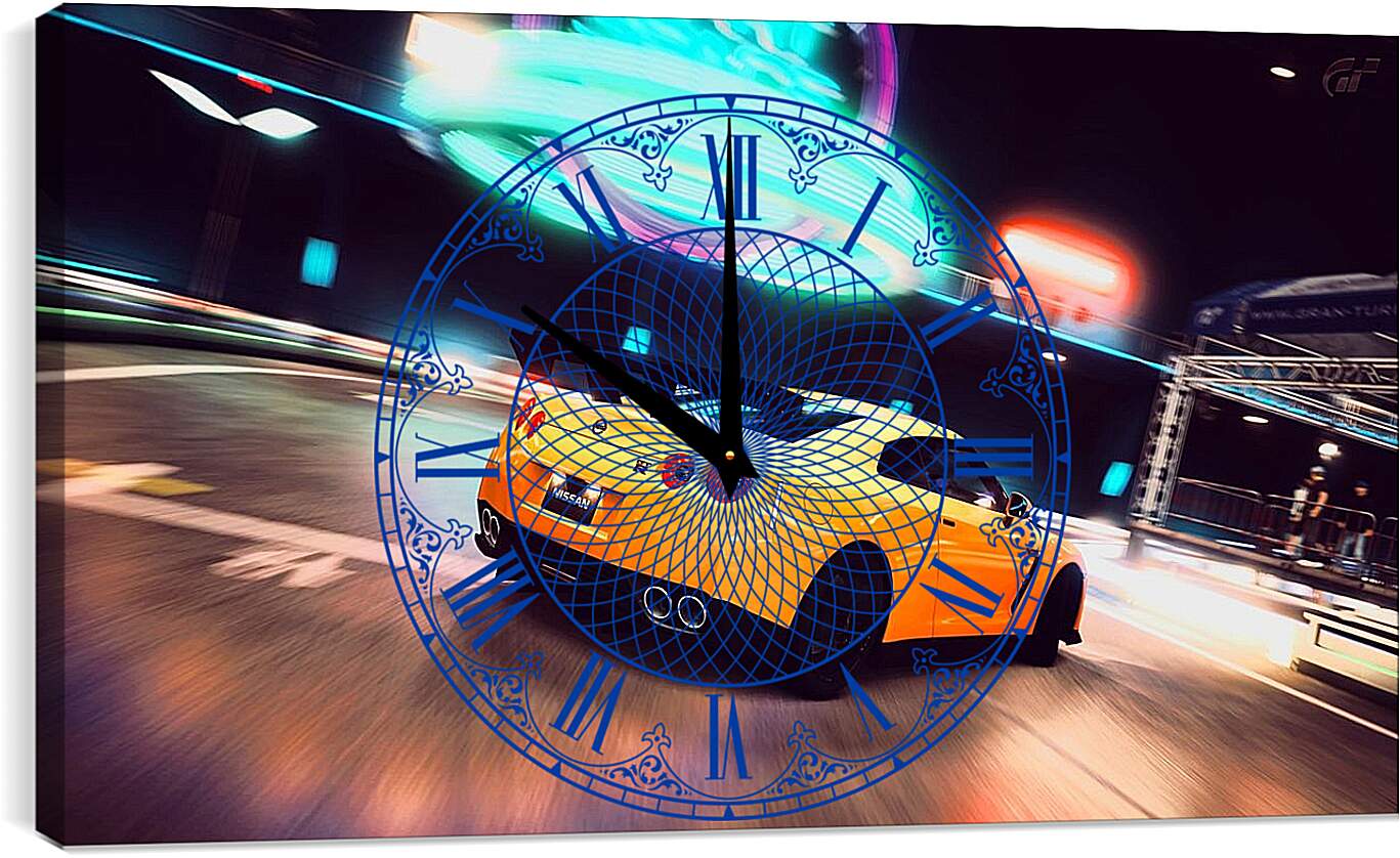 Часы картина - Nissan GTR