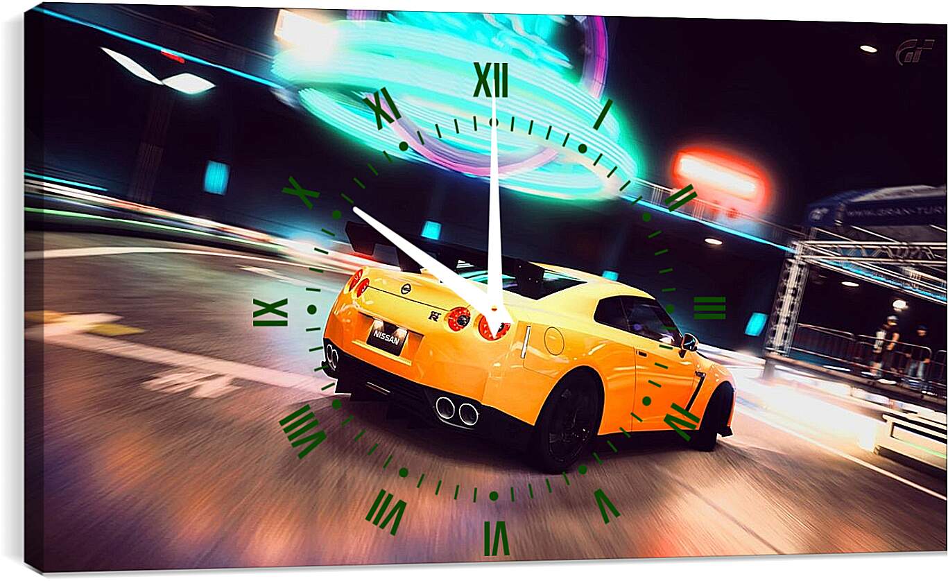 Часы картина - Nissan GTR