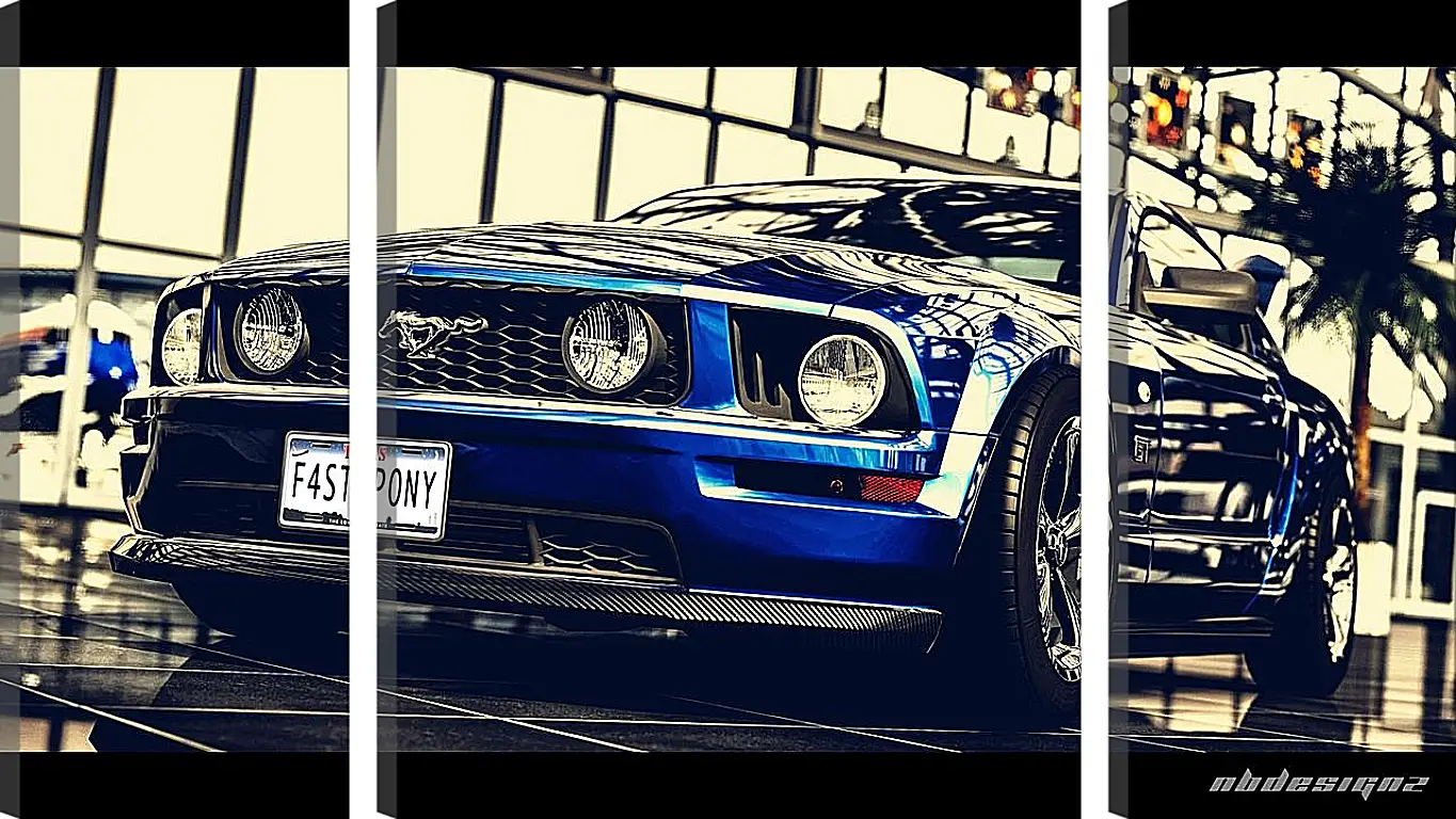 Модульная картина - Ford mustang (Форд Мустанг)