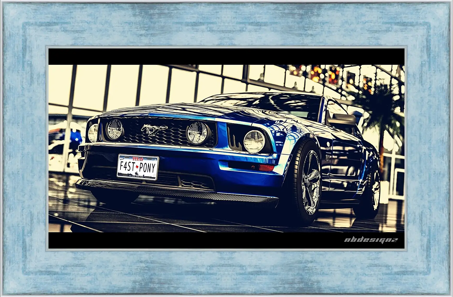 Картина в раме - Ford mustang (Форд Мустанг)