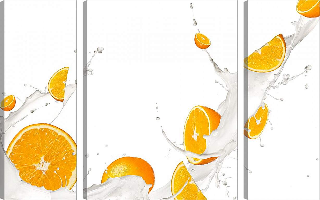 Модульная картина - Апельсины. Абстракция
