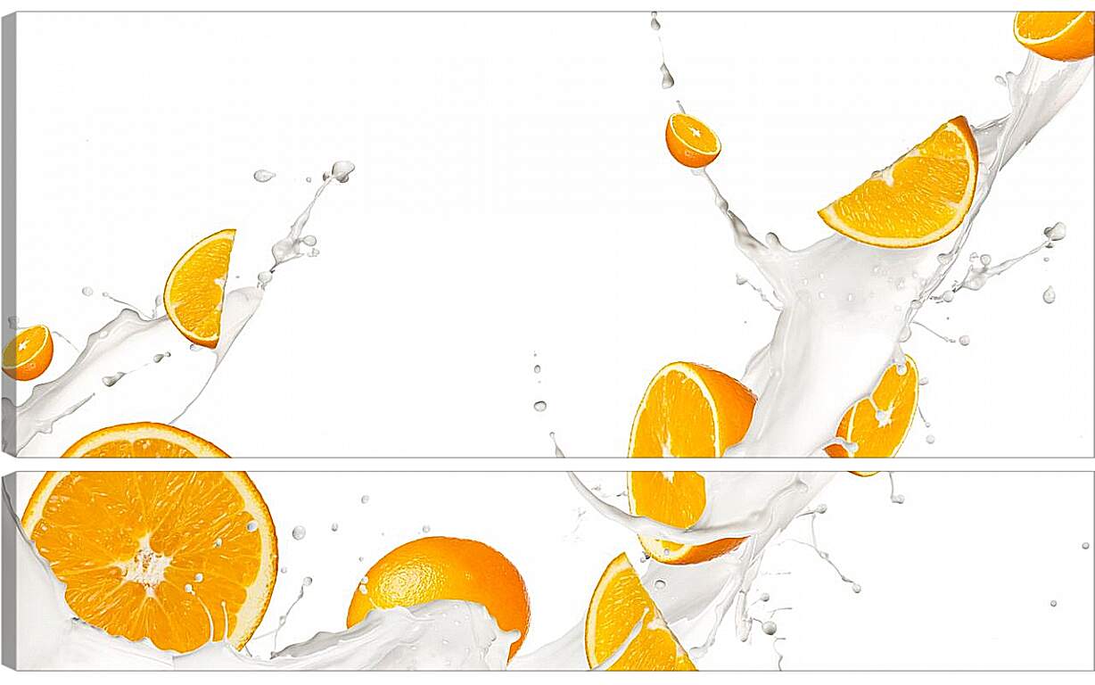 Модульная картина - Апельсины. Абстракция