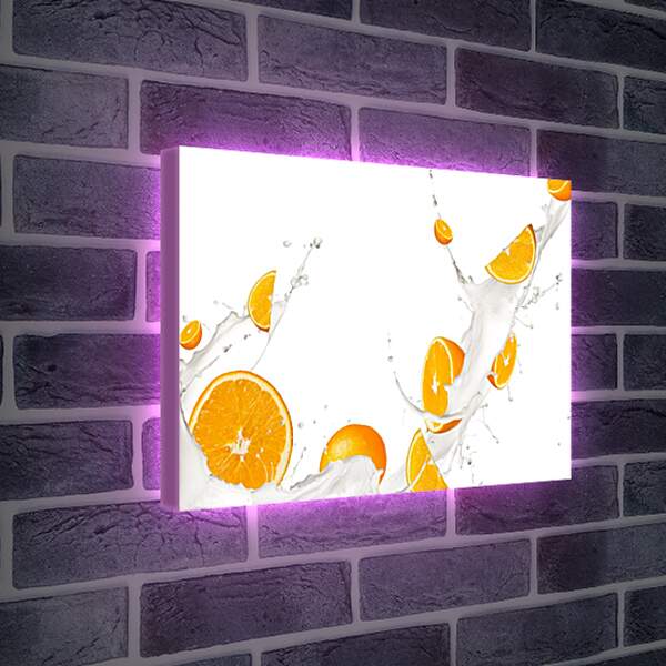 Лайтбокс световая панель - Апельсины. Абстракция