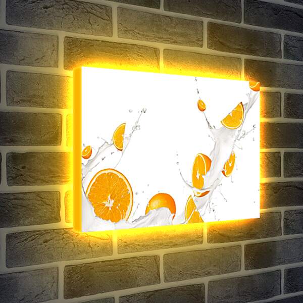 Лайтбокс световая панель - Апельсины. Абстракция