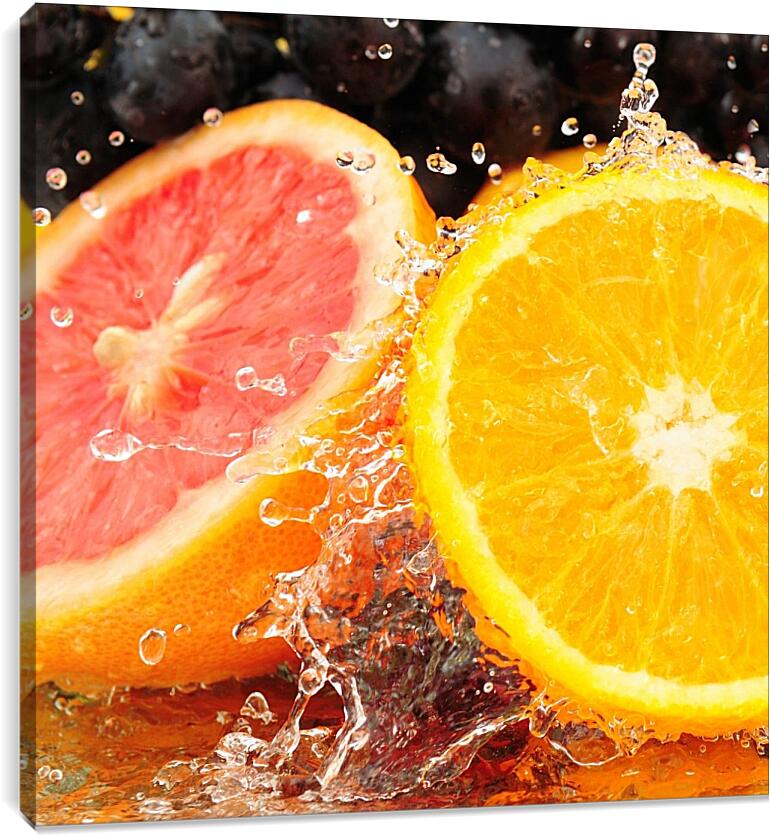 Постер и плакат - Грейпфрут и апельсин