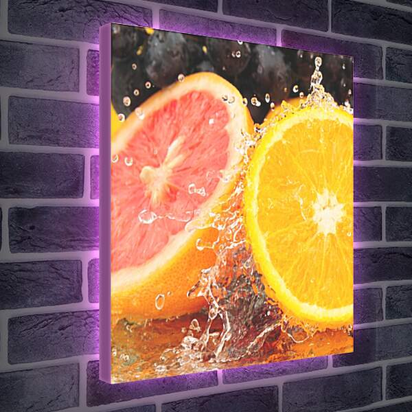 Лайтбокс световая панель - Грейпфрут и апельсин