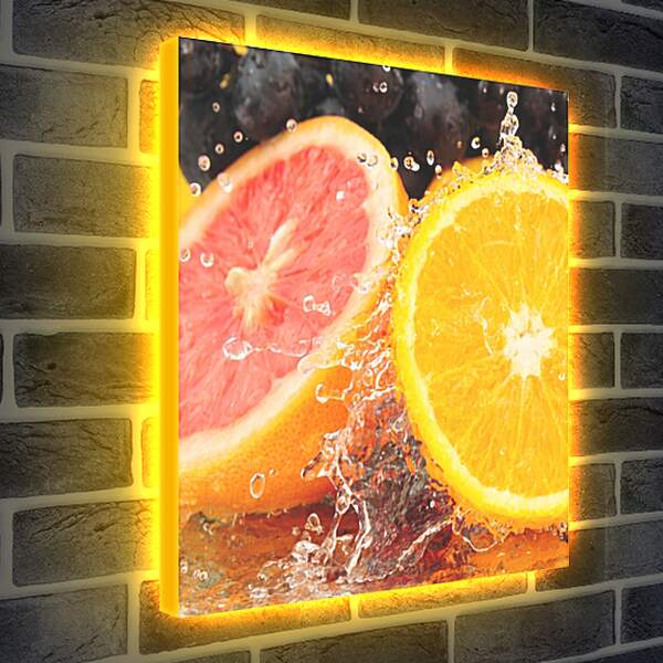 Лайтбокс световая панель - Грейпфрут и апельсин