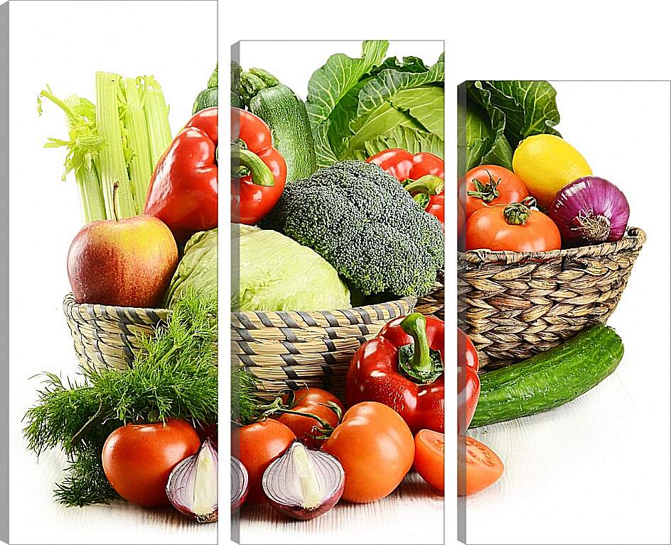 Модульная картина - Набор овощей