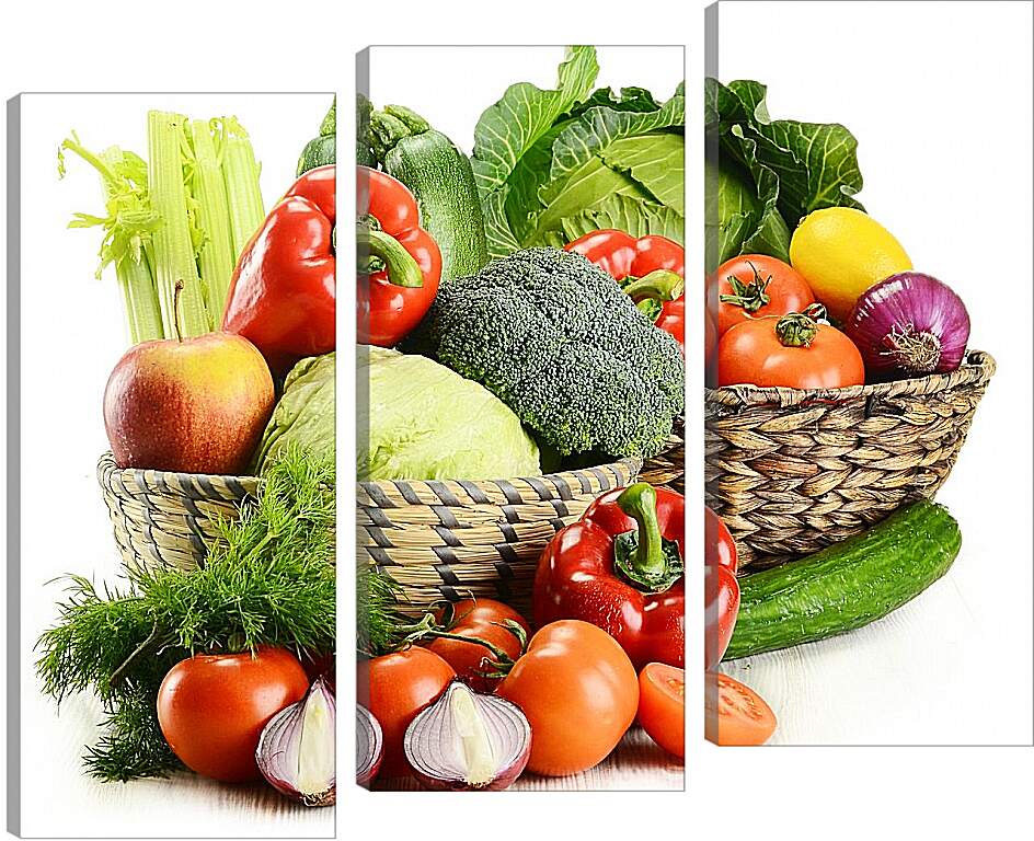 Модульная картина - Набор овощей