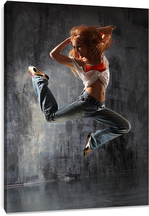 Постер и плакат - Танцовщица в прыжке
