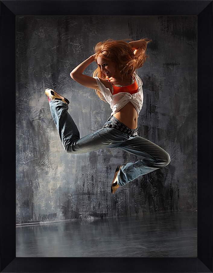 Картина в раме - Танцовщица в прыжке
