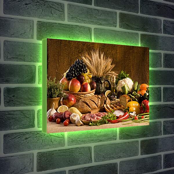 Лайтбокс световая панель - Стол с едой