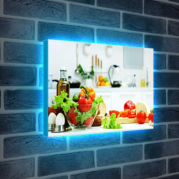 Лайтбокс световая панель - Овощи на кухне