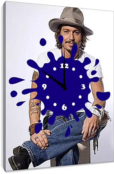 Часы картина - Johnny Depp - Джонни Депп
