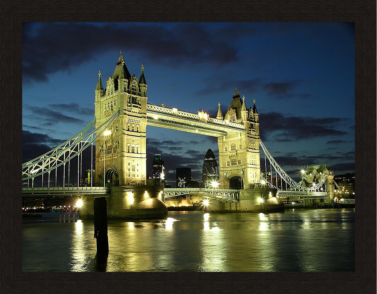 Картина в раме - Лондон. Тауэрский мост.