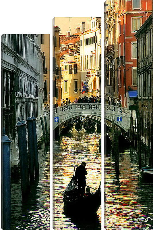 Модульная картина - Венеция гондольер
