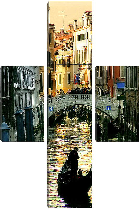 Модульная картина - Венеция гондольер
