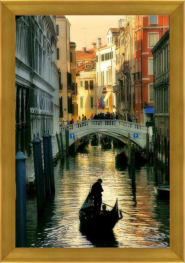 Картина в раме - Венеция гондольер
