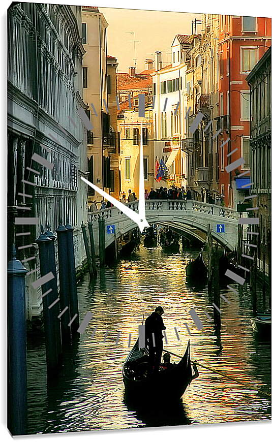 Часы картина - Венеция гондольер
