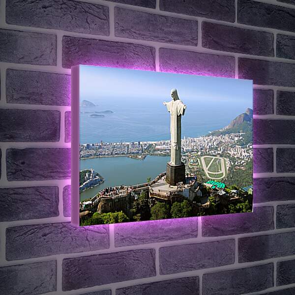 Лайтбокс световая панель - Статуя Христа в Рио-де-Жанейро
