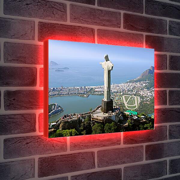 Лайтбокс световая панель - Статуя Христа в Рио-де-Жанейро
