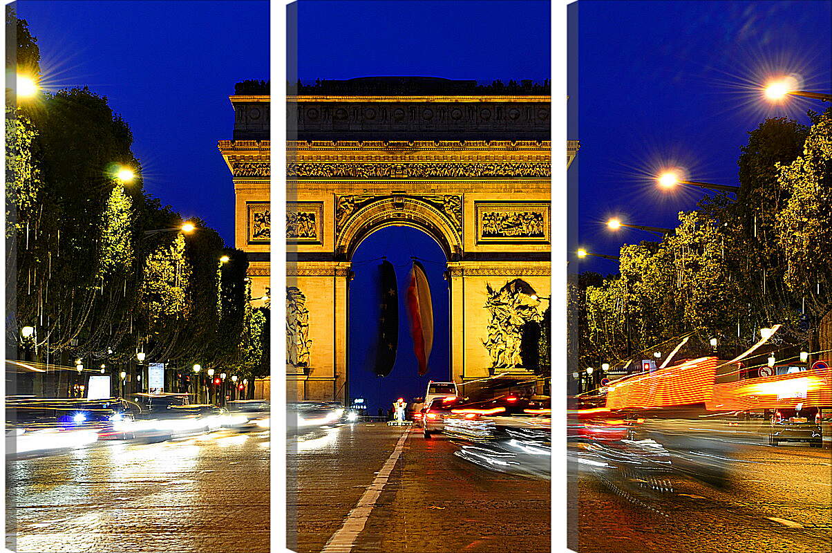 Модульная картина - Париж. Триумфальная арка.