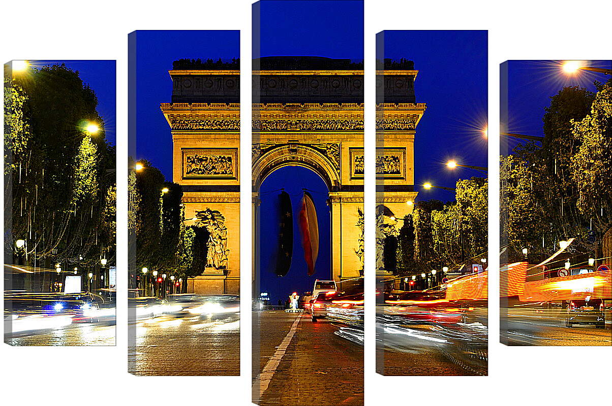 Модульная картина - Париж. Триумфальная арка.