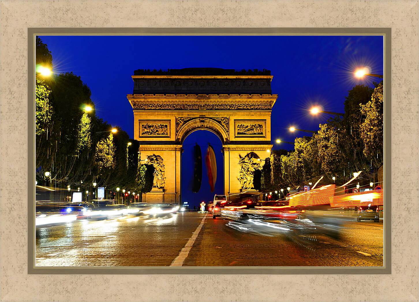 Картина в раме - Париж. Триумфальная арка.