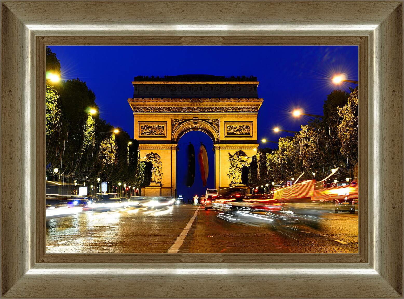 Картина в раме - Париж. Триумфальная арка.