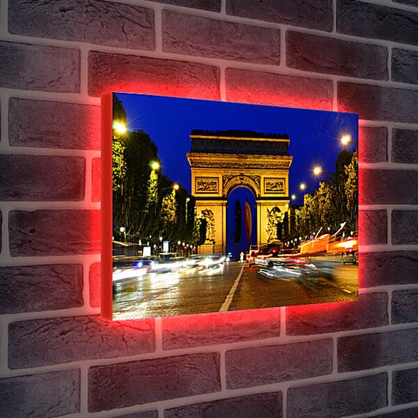 Лайтбокс световая панель - Париж. Триумфальная арка.