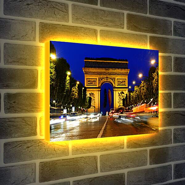 Лайтбокс световая панель - Париж. Триумфальная арка.
