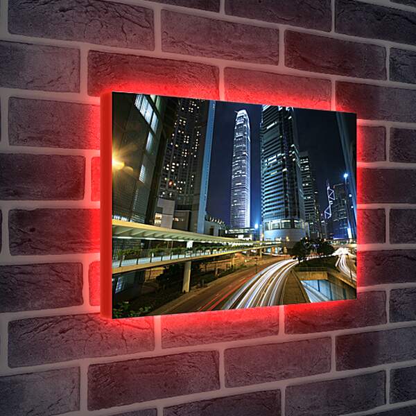 Лайтбокс световая панель - Огни города