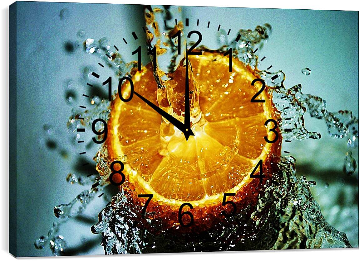 Часы картина - Апельсин