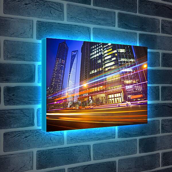 Лайтбокс световая панель - Ночной город
