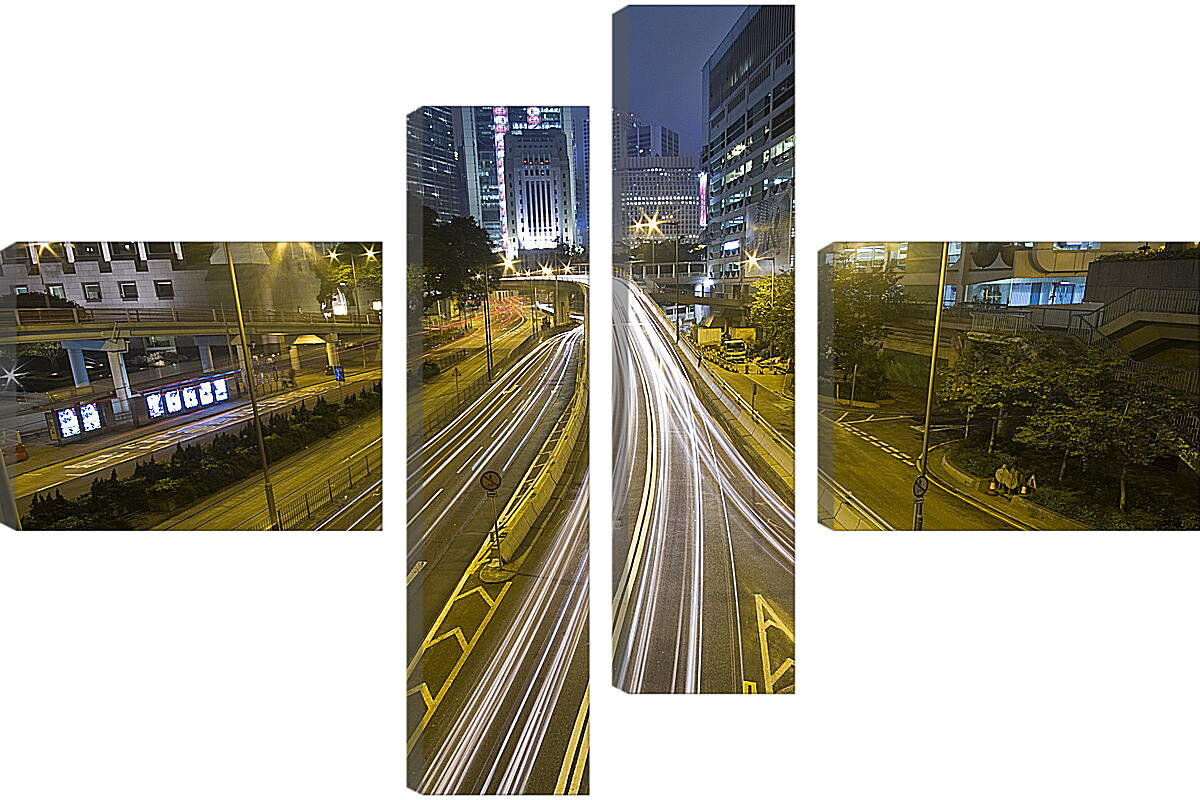 Модульная картина - Гонконг ночью