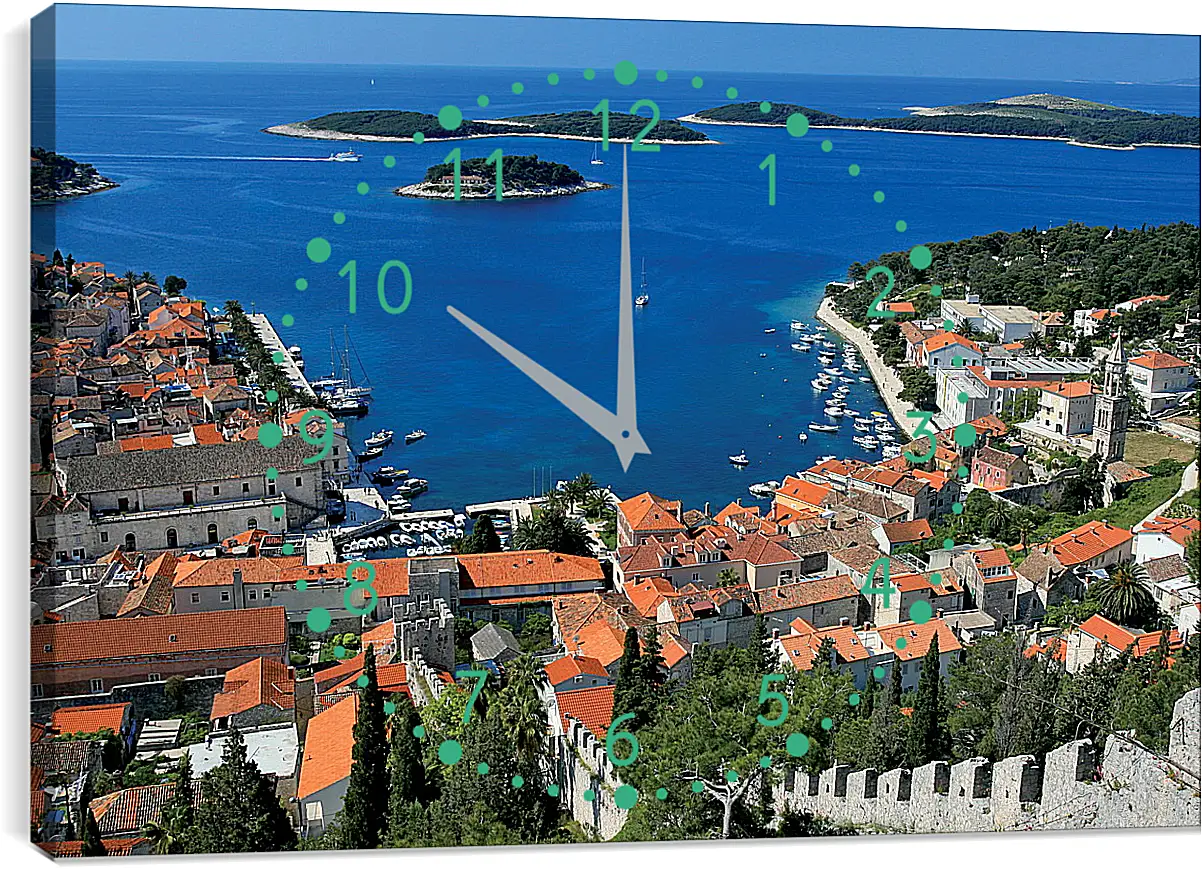 Часы картина - С видом на море
