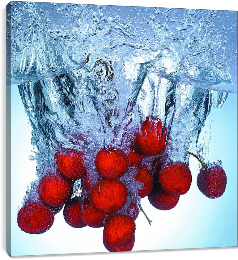 Постер и плакат - Вода и ягоды