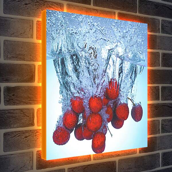 Лайтбокс световая панель - Вода и ягоды