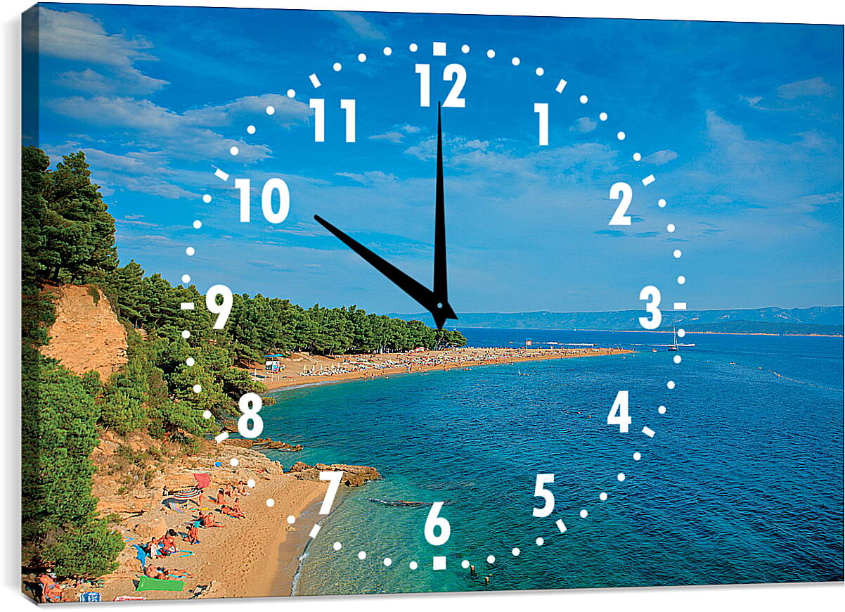 Часы картина - Городской пляж
