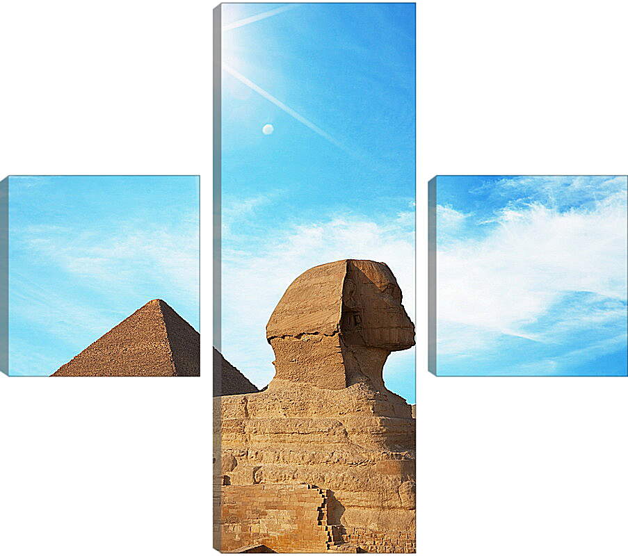 Модульная картина - Сфинкс под Египетским солнцем
