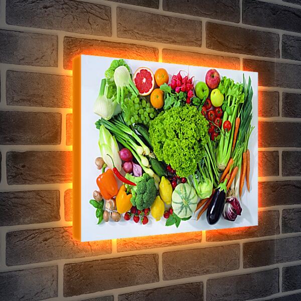 Лайтбокс световая панель - Овощи