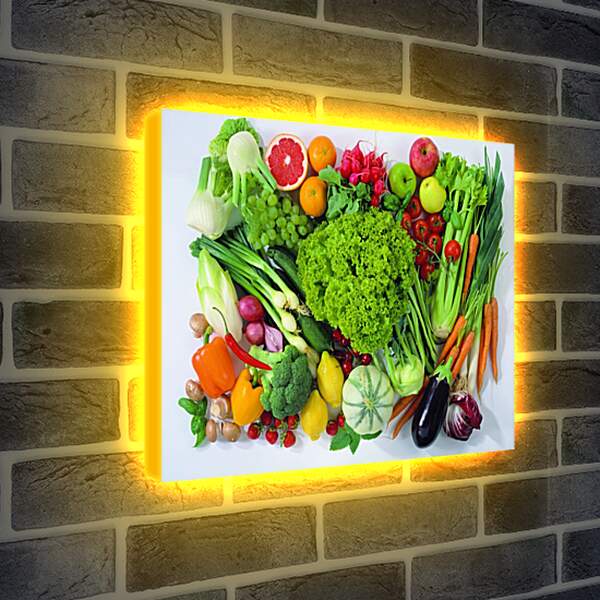 Лайтбокс световая панель - Овощи